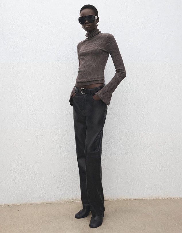 M.N.G - Turtleneck Sweater With Flared Sleeves