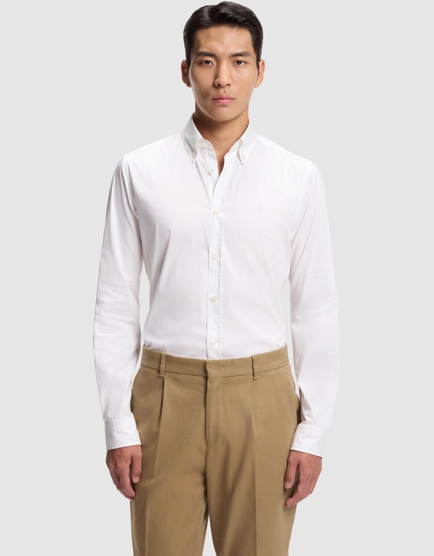 BOSS - Slim-Fit Shirt in Cotton-Blend Poplin