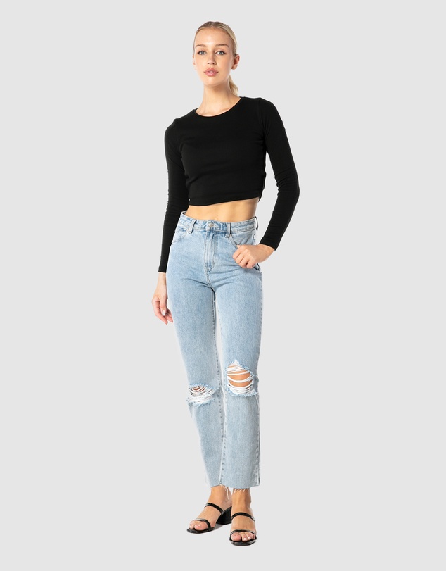 ONEBYONE - Classic Longsleeve Crop Tee