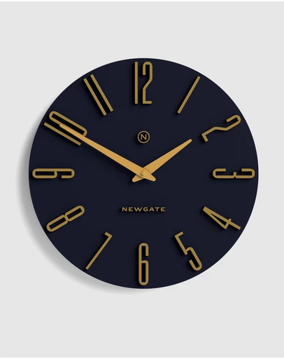 Newgate - Newgate Empire State Wall Clock-Petrol Blue
