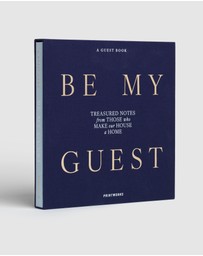 Printworks - Printworks Guest Book-Be My Guest-Light Blue / Dark Blue