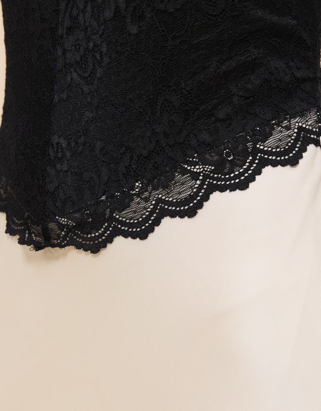 CHANCERY - Georgie Halter Neck Lace Panelled Maxi Dress