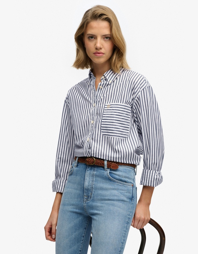 Superdry - Poplin Relaxed Long Sleeve Shirt