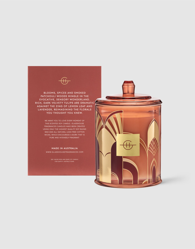 Glasshouse Fragrances - Heavy Petal 380g Soy Candle