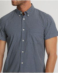 Oxford - Tottenham Cotton Printed Short Sleeve Shirt