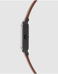 Ted Baker - Jaareth IP Black Tan Leather Watch