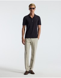 Calibre - Shiny Rayon Polo Currant