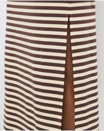 AERE - Vita Stripe T-Shirt Dress
