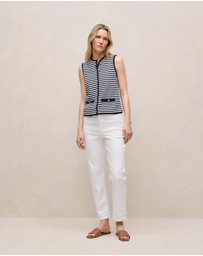 Trenery - High Rise Straight Leg Jean in White