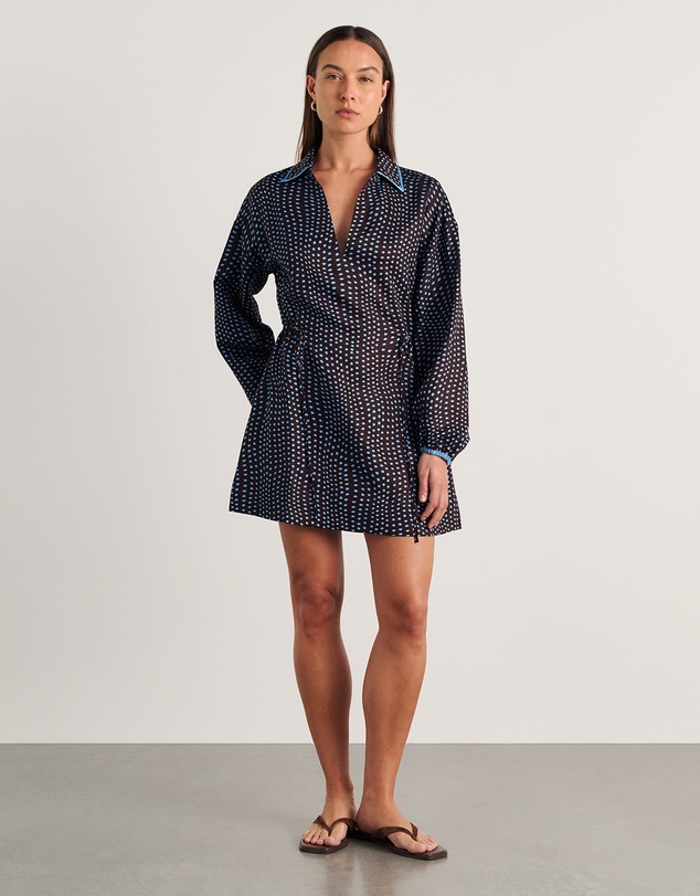 Jag - Ania Spot Long Sleeve Dress