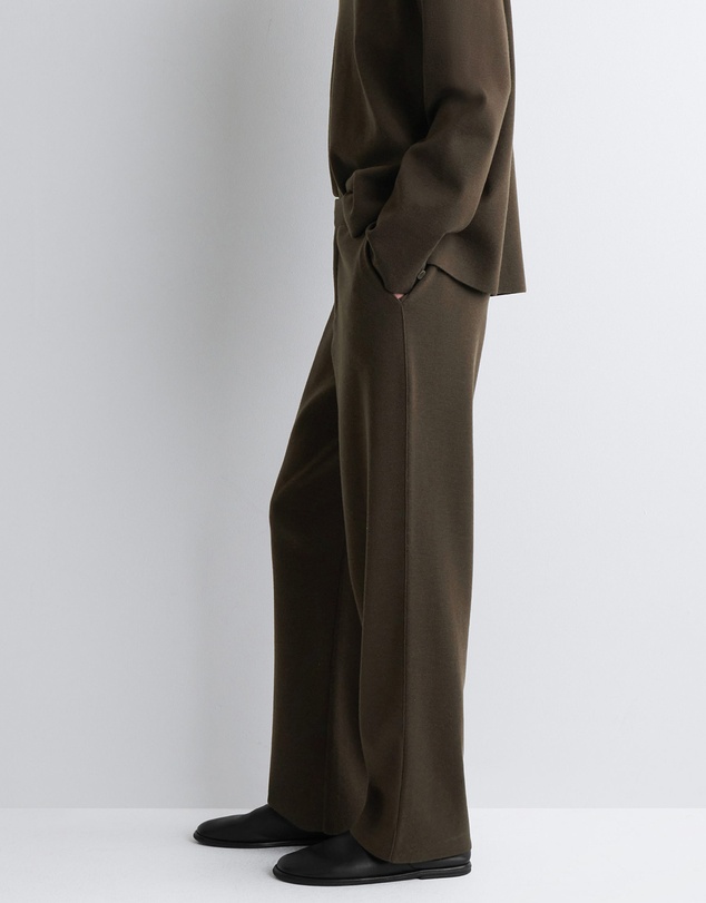 COS - Knitted Wool Straight-Leg Trousers
