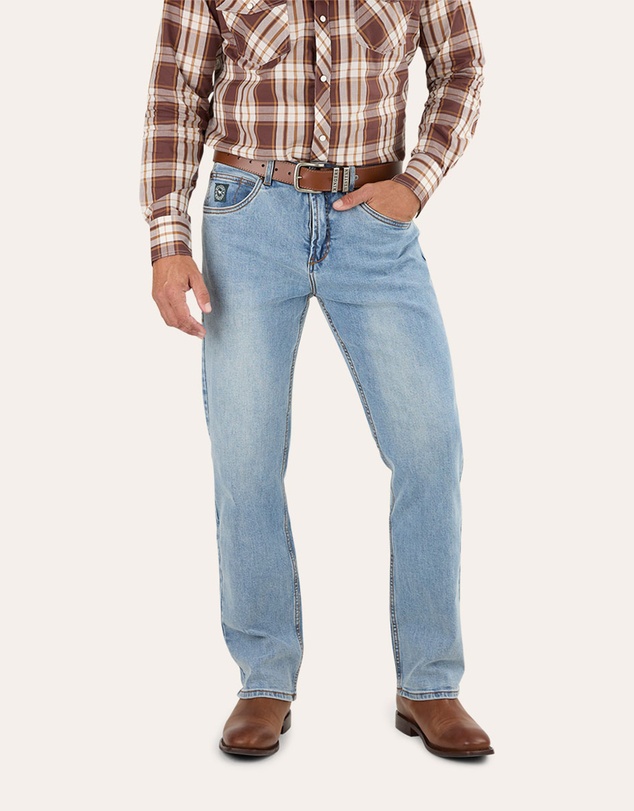 Ringers Western - Muster Mens Slim Straight Fit Mid Rise Jeans