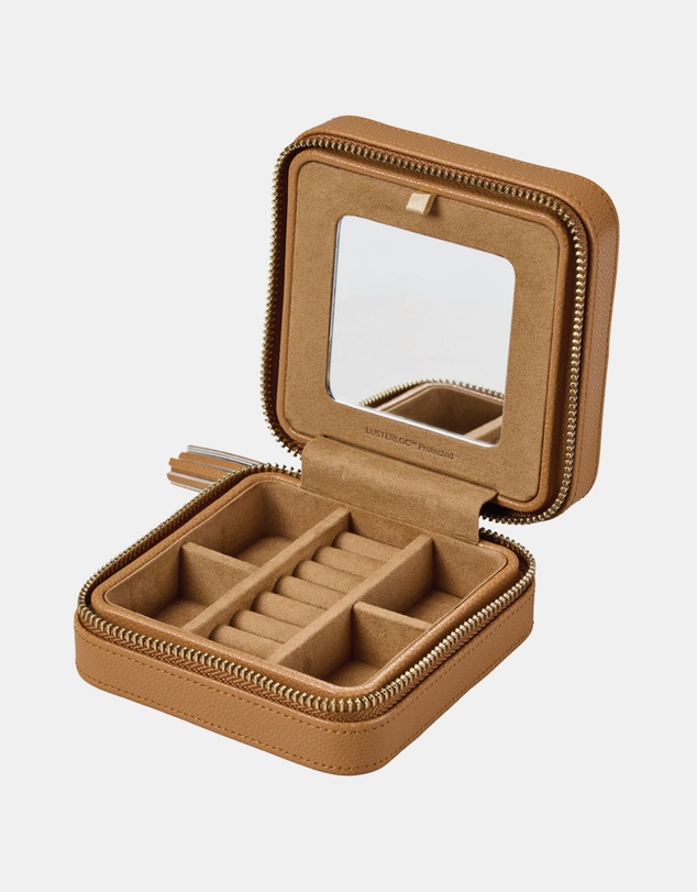 Wolf - WOLF Lauren Zip Travel Case Caramel