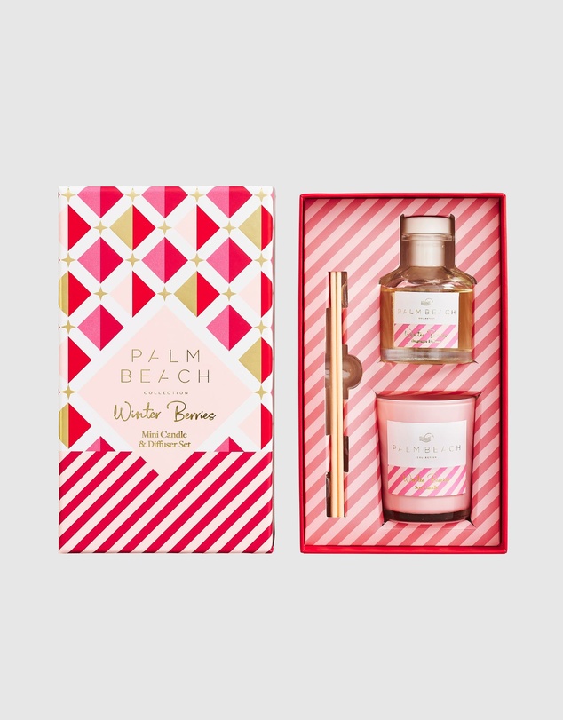 Palm Beach Collection - Winter Berries Mini Candle & Diffuser Gift Pack