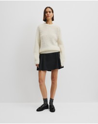 Country Road - Fluffy Crew Neck Knit