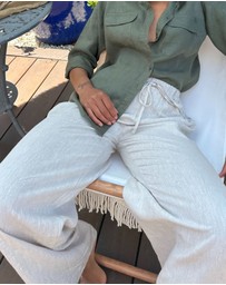 CAMIXA - Palazzo Linen Pants