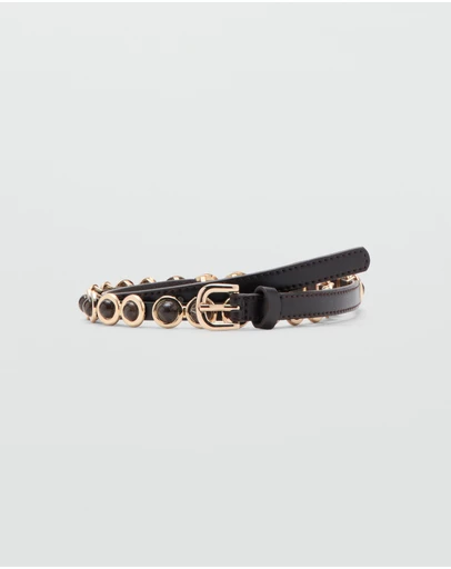 M.N.G - Applique Skinny Belt