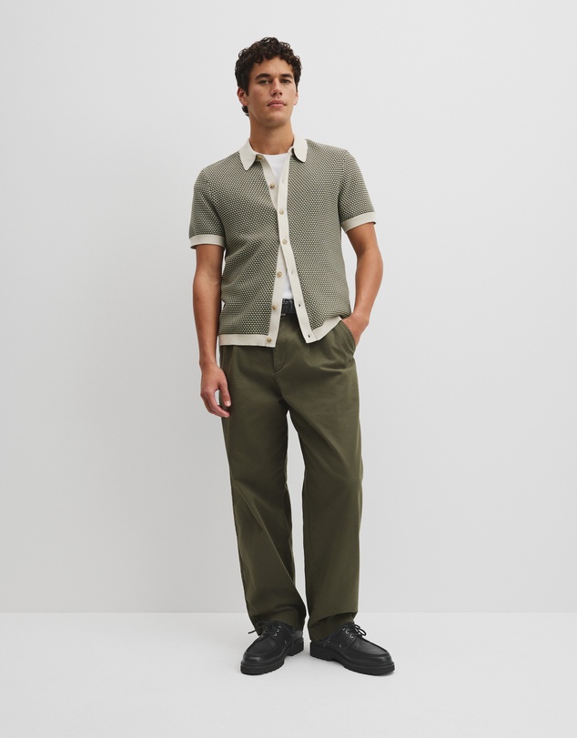 Country Road - Australian Cotton Jacquard Knit Shirt