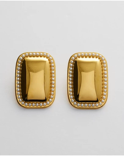 Moira Hughes - The White Label - Yindi Pearl Statement Earrings