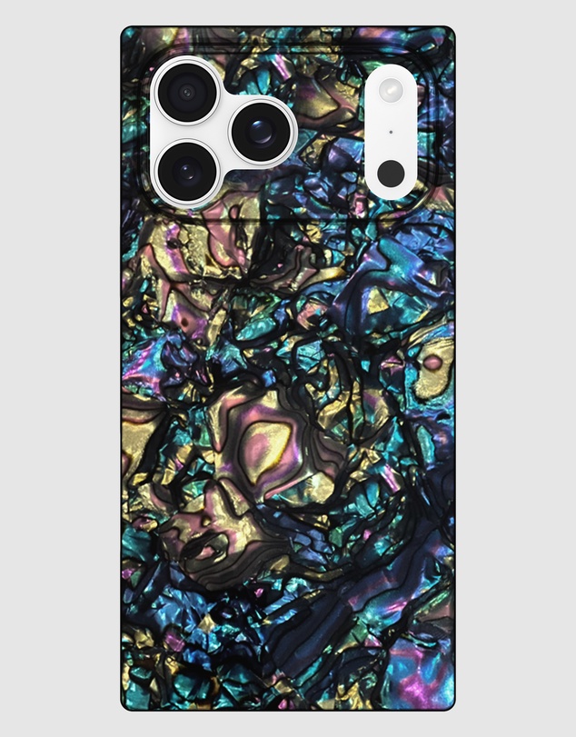 Flaunt - Flaunt Square Abalone Shell MagSafe Case for iPhone 17 Pro Max