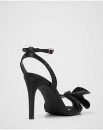 Forever New - Shayla Side Bow Jewelled Heeled Sandals