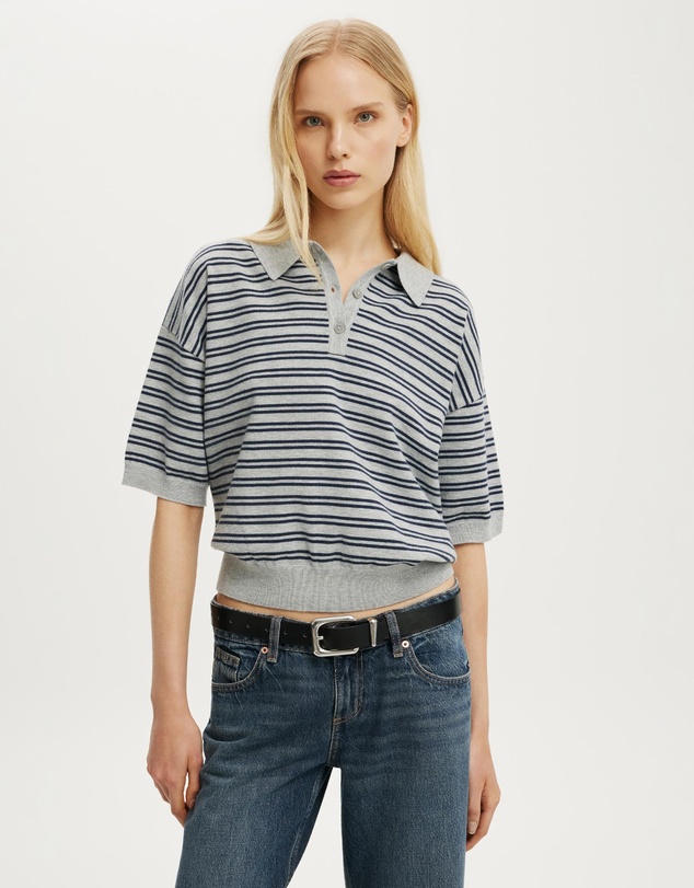Cotton On - SS Boxy Polo Knit Jumper