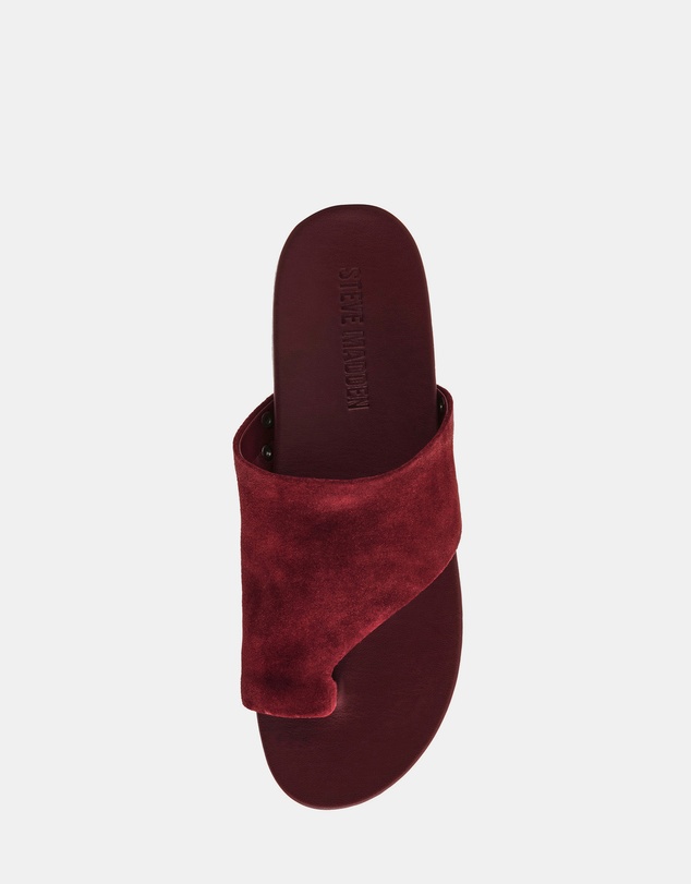 Steve Madden - Kessey Rust Suede Sandals