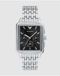 Emporio Armani - Silver Tone Chronograph Watch