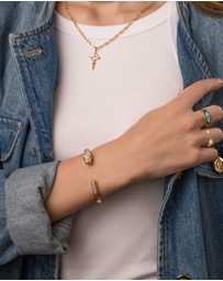 Nialaya Jewellery - Women's Panther Cuff Bangle