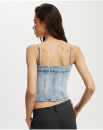 Cotton On - Denim Button Top