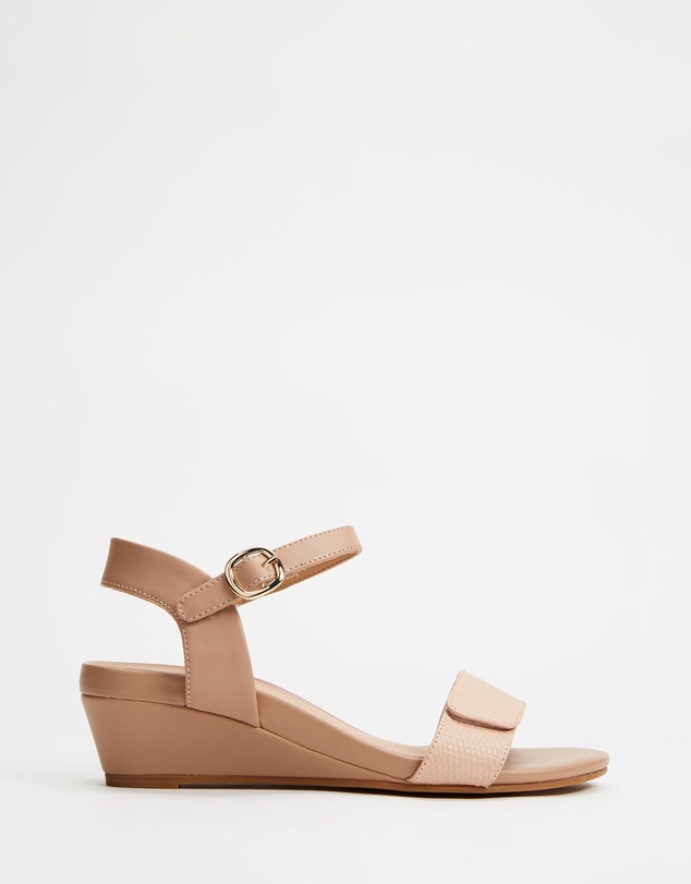 Mia Vita - Nelly Wedge Sandal - Pink