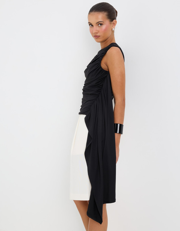 Calli - Mariana Drape Jersey Top