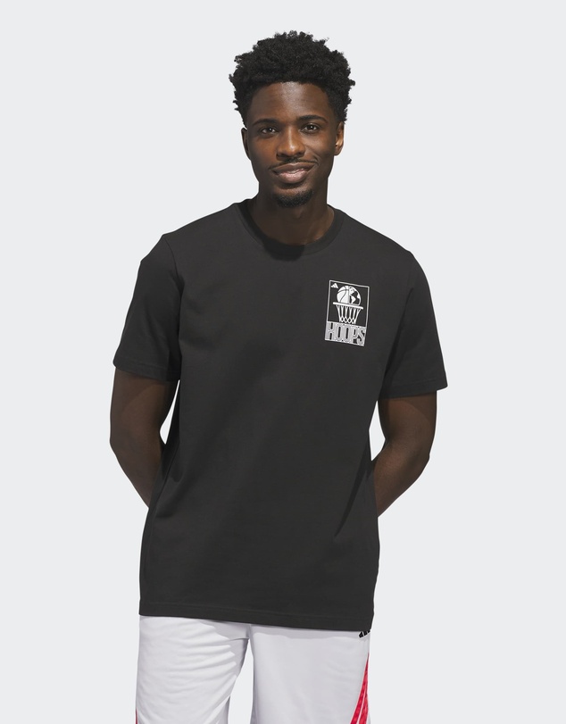 adidas Performance - World Wide Hoops Graphic T-Shirt Mens