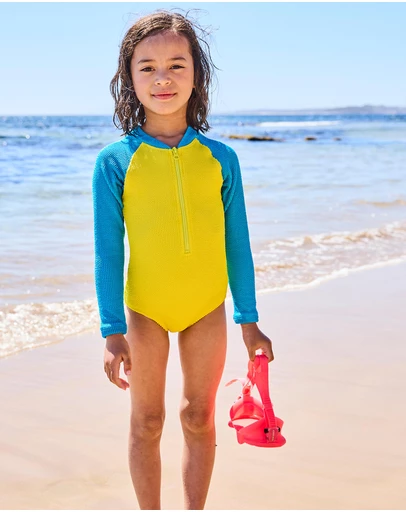 Kip&Co - Splash Crinkle LS Bathers - Kids