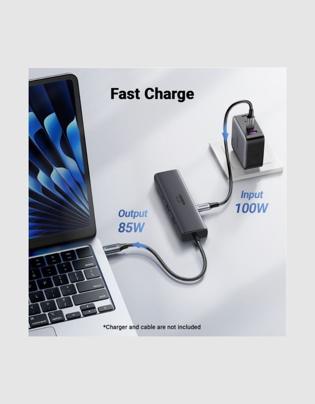 Ugreen - Ugreen 6-in-1 USB C Hub with Single 4K HDMI output