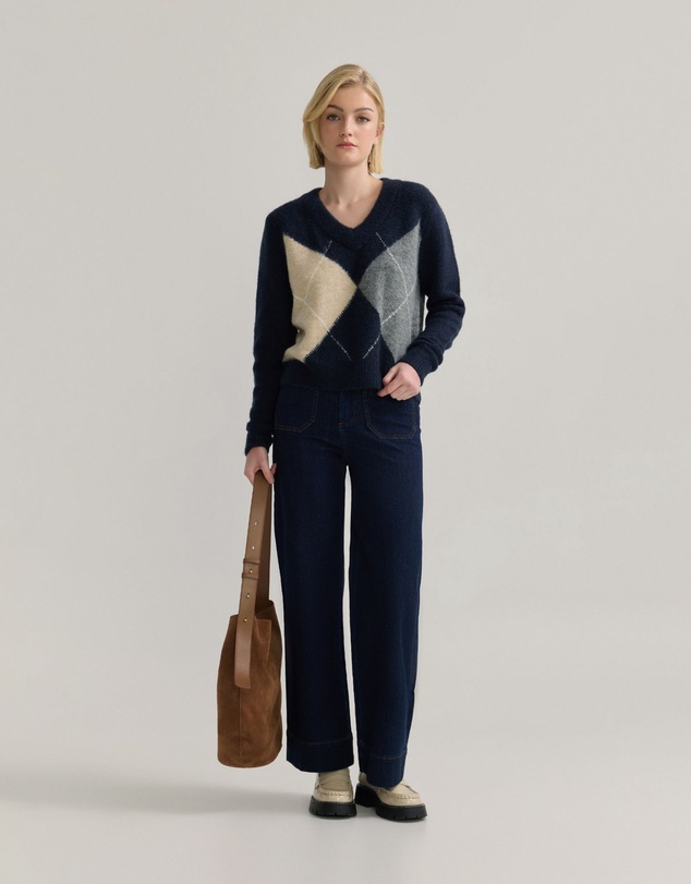 Oxford - Alexa Stretch Patch Pocket Jeans