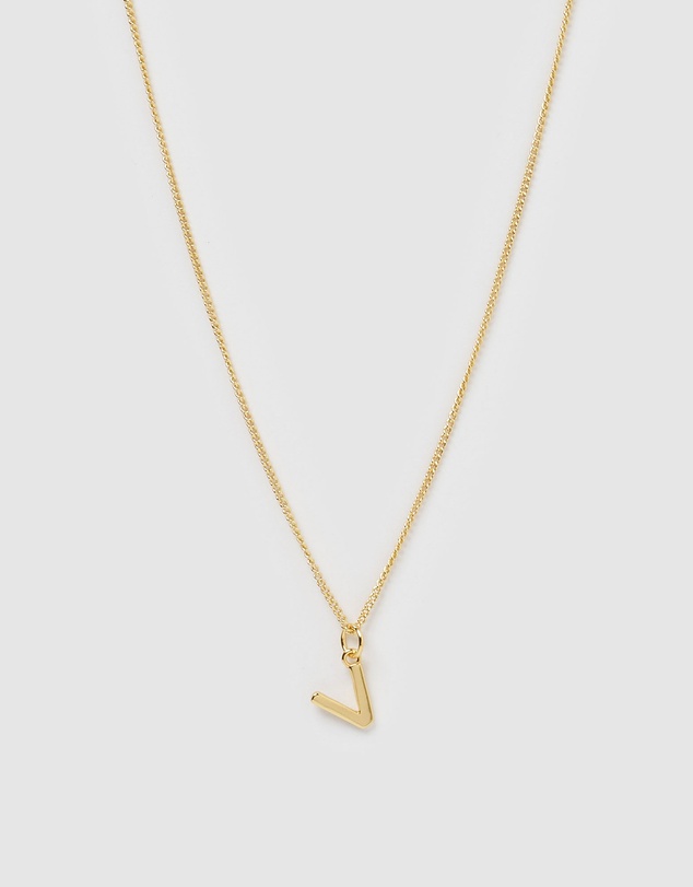 Izoa - Alphabet Letter V Necklace