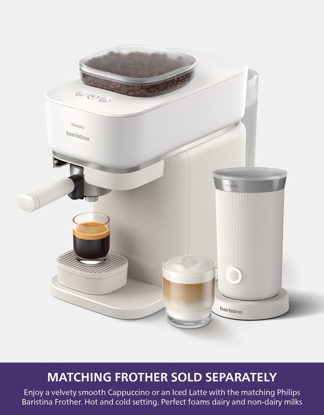 Philips - Baristina Espresso Machine Cloud White