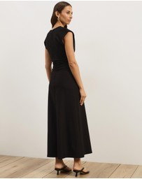 Atmos&Here - Freya V-Neck Ponte Midi Dress