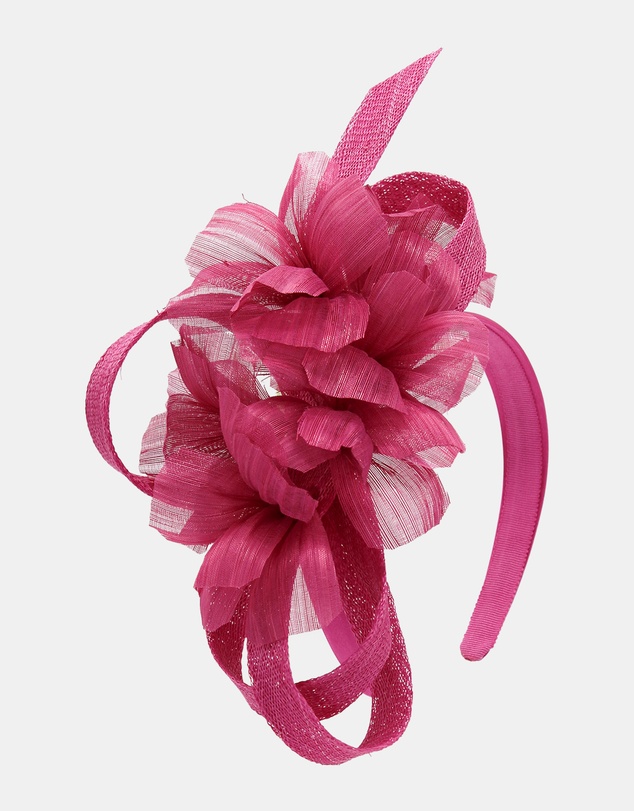 Morgan & Taylor - Wrenn Fascinator in Hot Pink