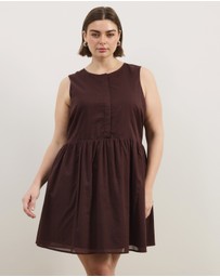 Atmos&Here Curvy - Dalia Cotton Voile Mini Dress