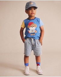 Huxbaby - Parisian Painter Pup Tee - Babies-Kids