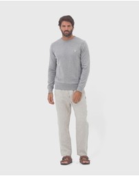Coast Clothing - Crew Neck Cotton Jumper - Grey