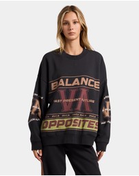 RVCA - Womens Puck It Pover Crew Neck