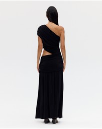 Third Form - Crave Rouched Floor Length Dress