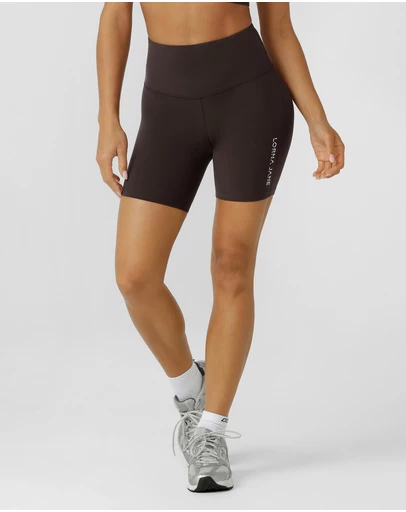 Lorna Jane - Lotus No Chafe Phone Pocket 16cm Bike Shorts - ICONIC EXCLUSIVE