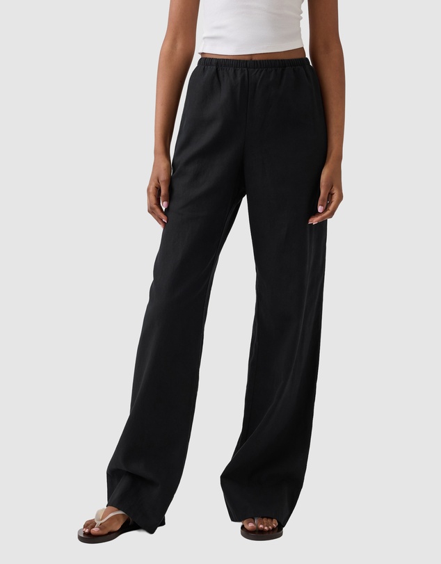 GAP - Linen Drawstring Wide Leg Pants