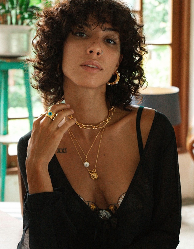 Ottoman Hands - Amalfi Pearl Pendant Necklace