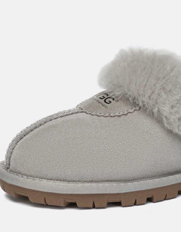 EVERAU - Australian Shepherd Ugg Waffle Slipper Sheepskin Upper House Shoes