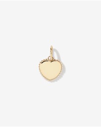 Michael Hill - Mother of Pearl Love Heart Pendant in 10kt Yellow Gold